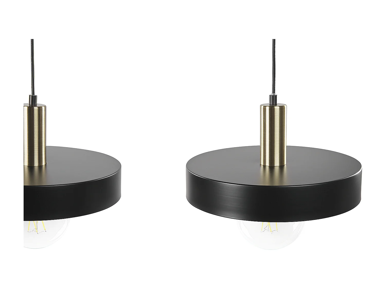 Lampe suspension HARENA Métal Noir