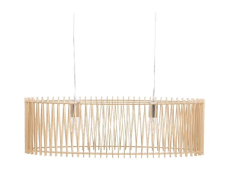 Lampe suspension CHARI Marron clair