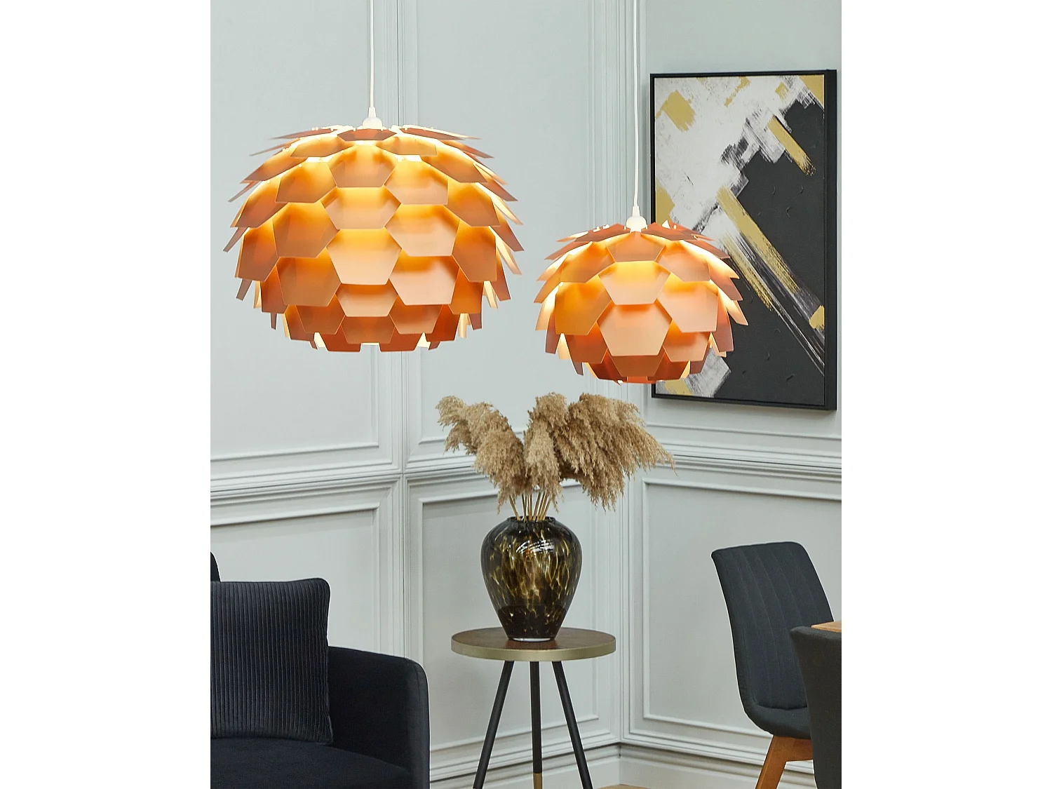 Lampe suspension cuivré SEGRE MINI