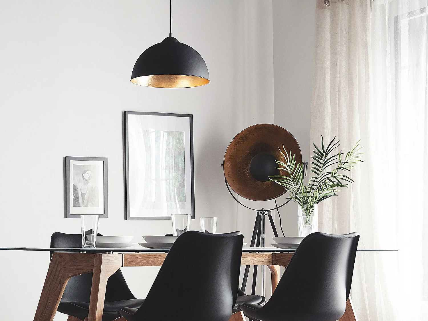 Hanglamp CETINA Metaal Zwart