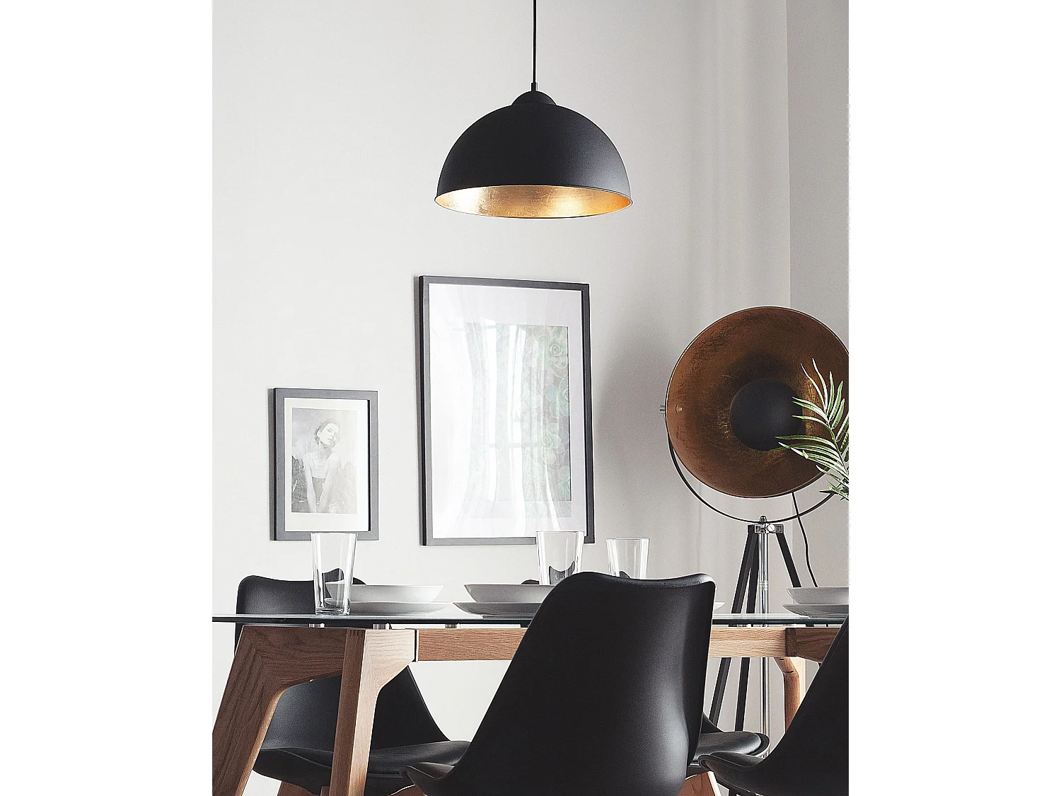 Pendant Lamp CETINA Metal Black