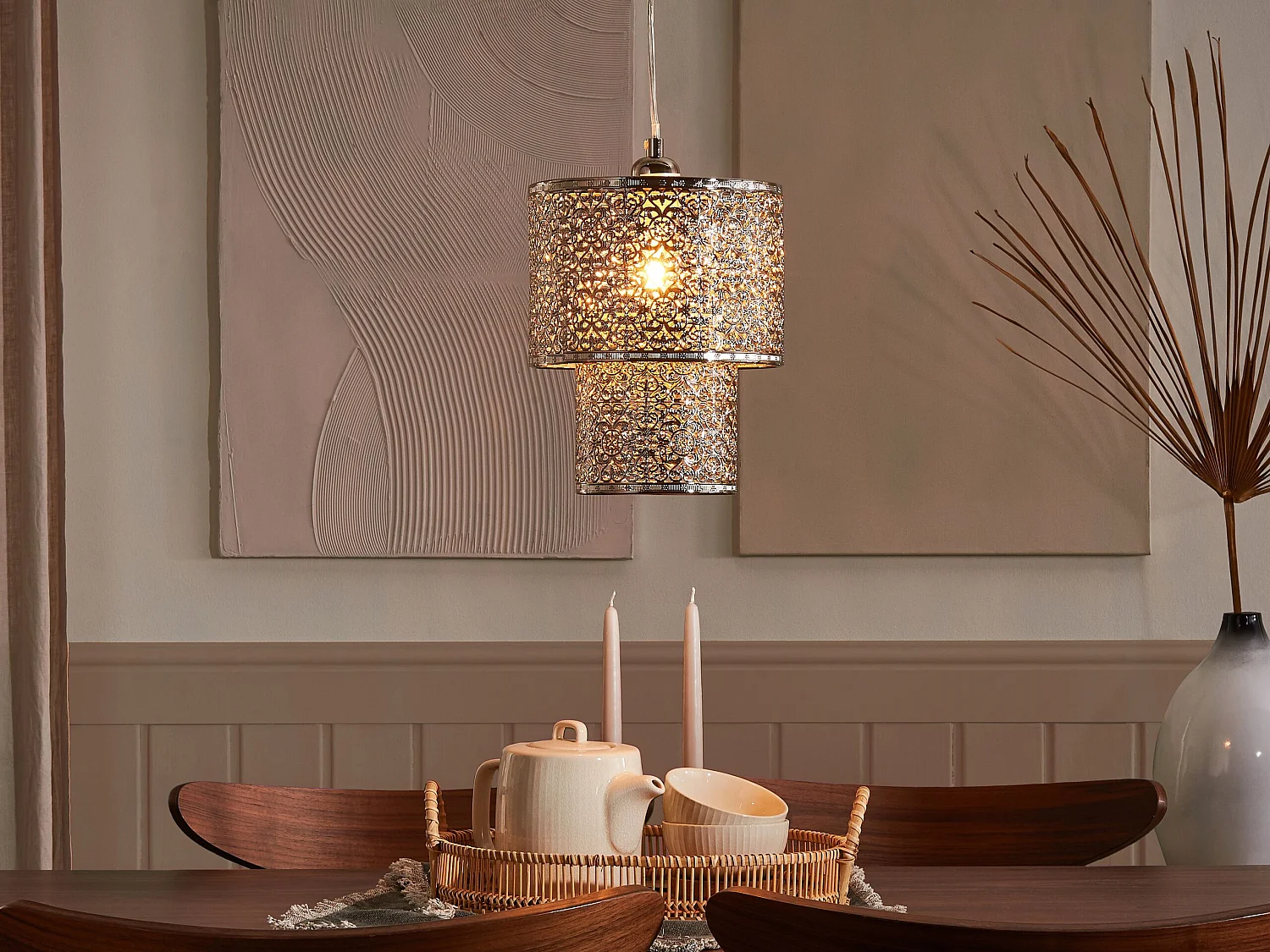 Hanglamp zilver OSUN