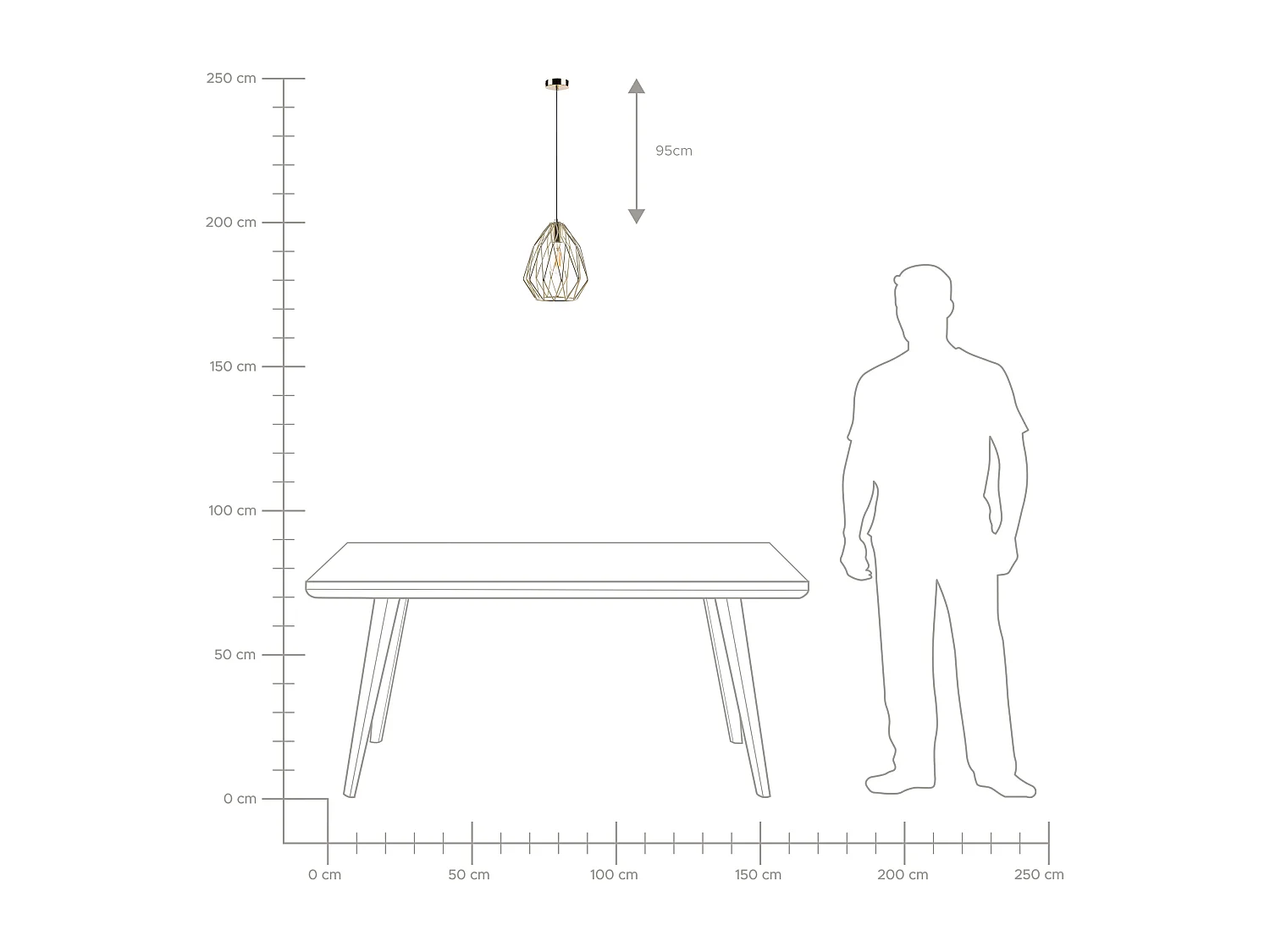 Hanglamp MAGRA Metaal Goud