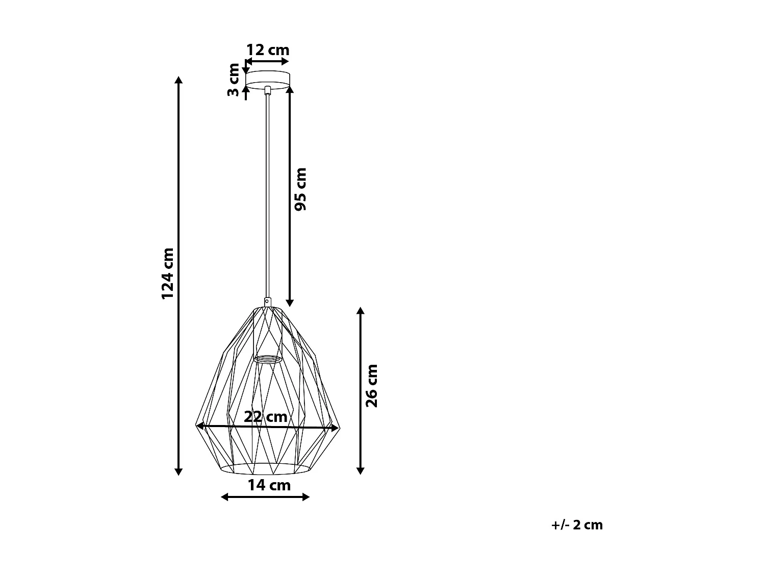 Hanglamp MAGRA Metaal Goud
