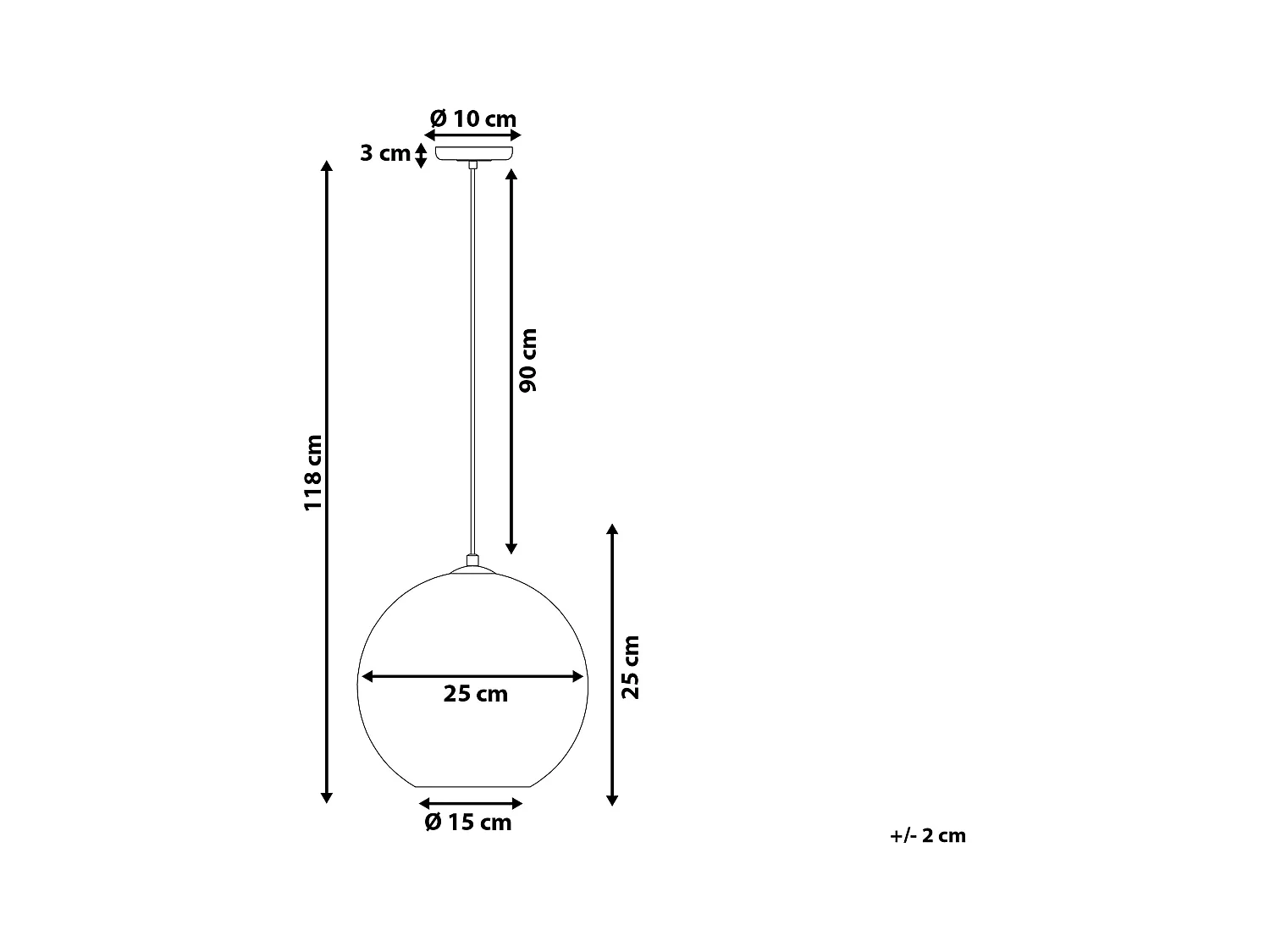 Hanglamp SESSERA Glas Zilver