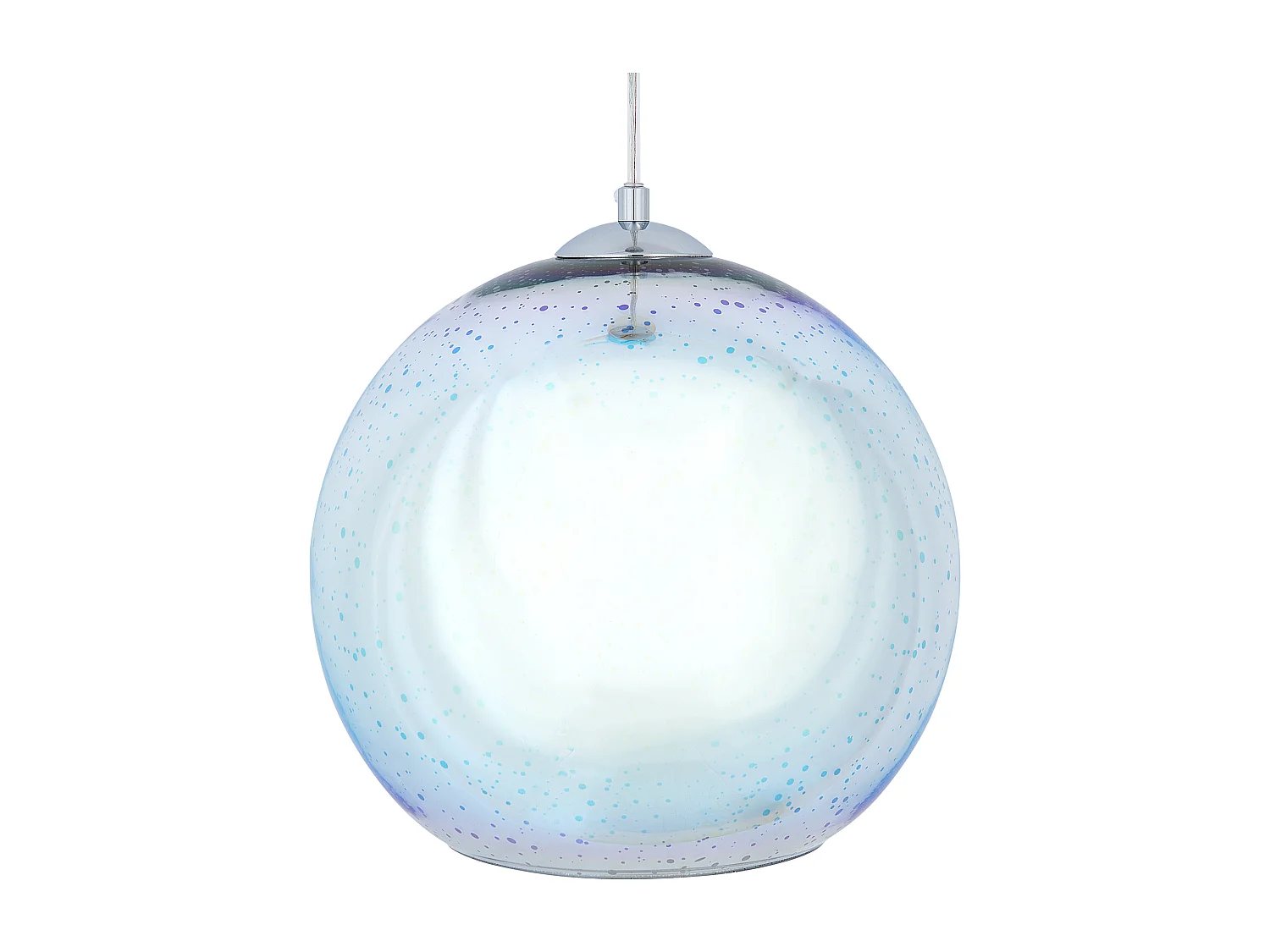 Lampe suspension SESSERA Verre Argenté