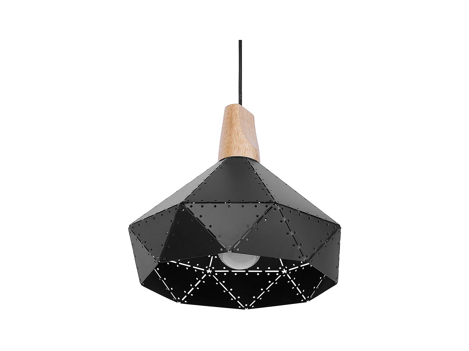 Lampa wisząca SOMME Metal Czarny