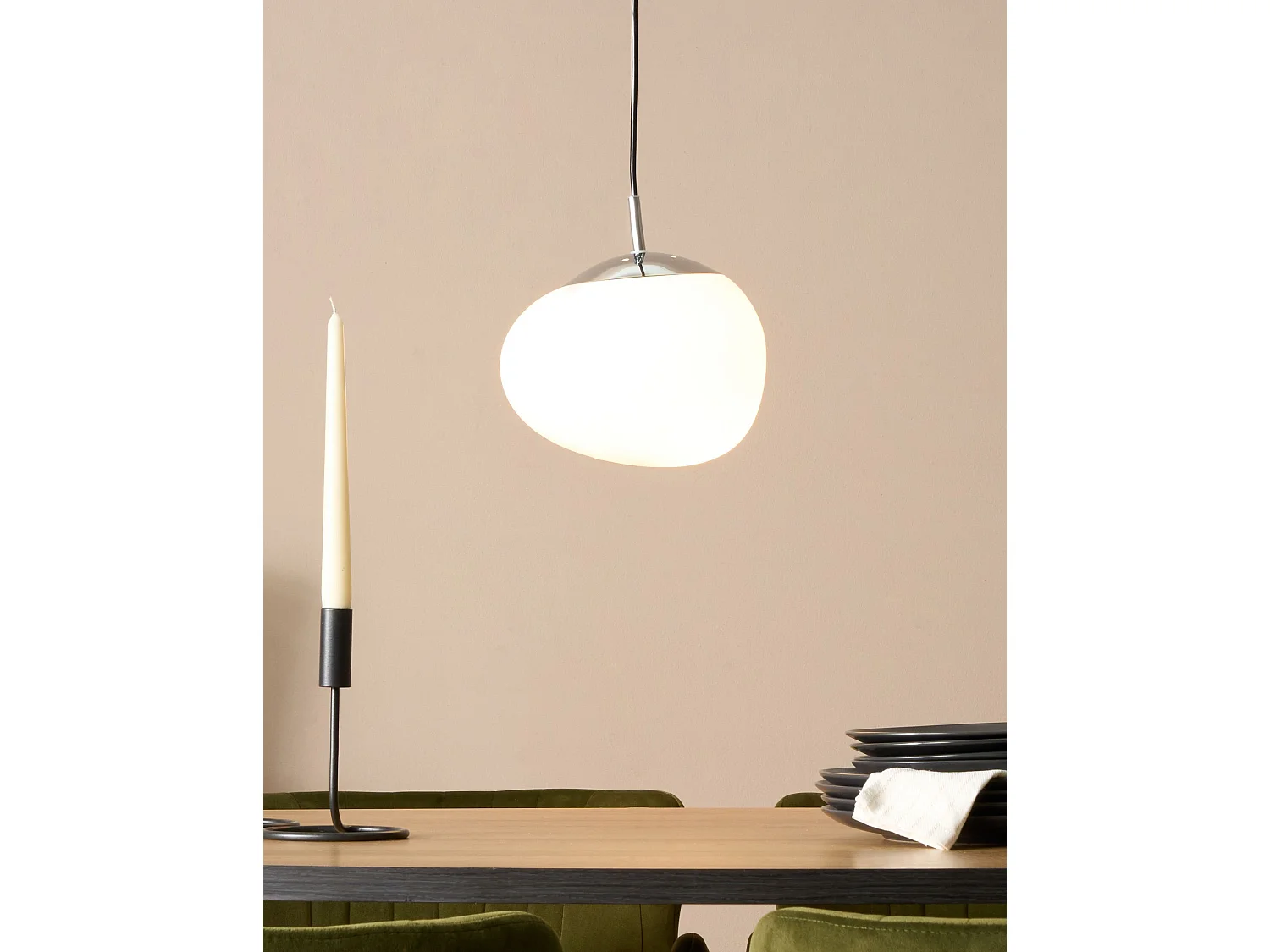 Lampa wisząca LIFFEL Szkło Biały