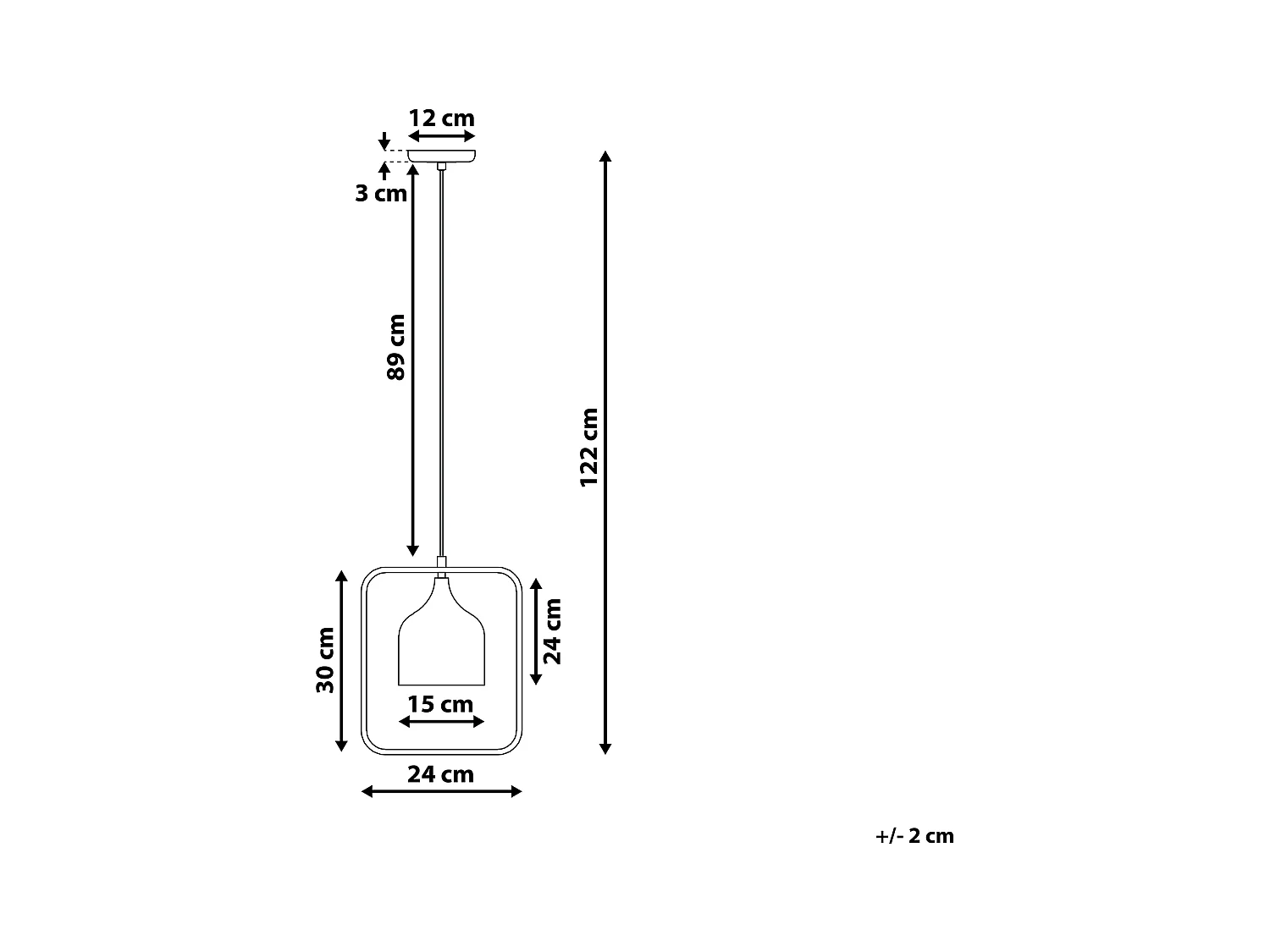 Lampe suspension MAVONE Métal Noir