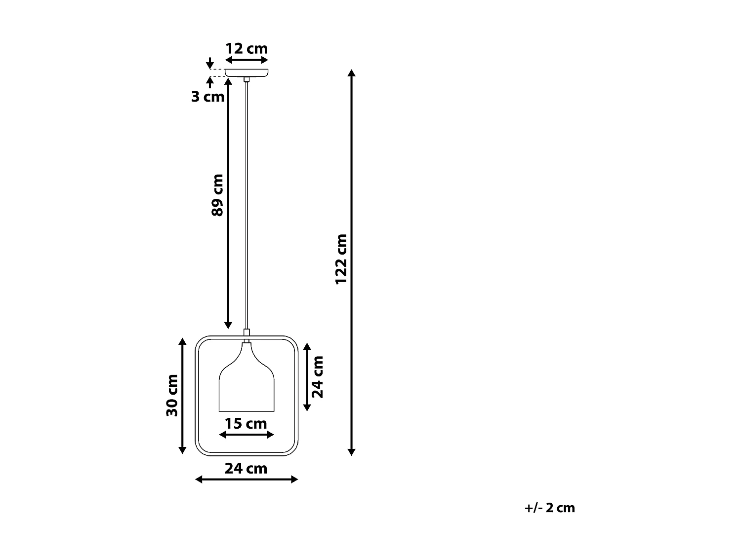 Lampe suspension MAVONE Métal Noir