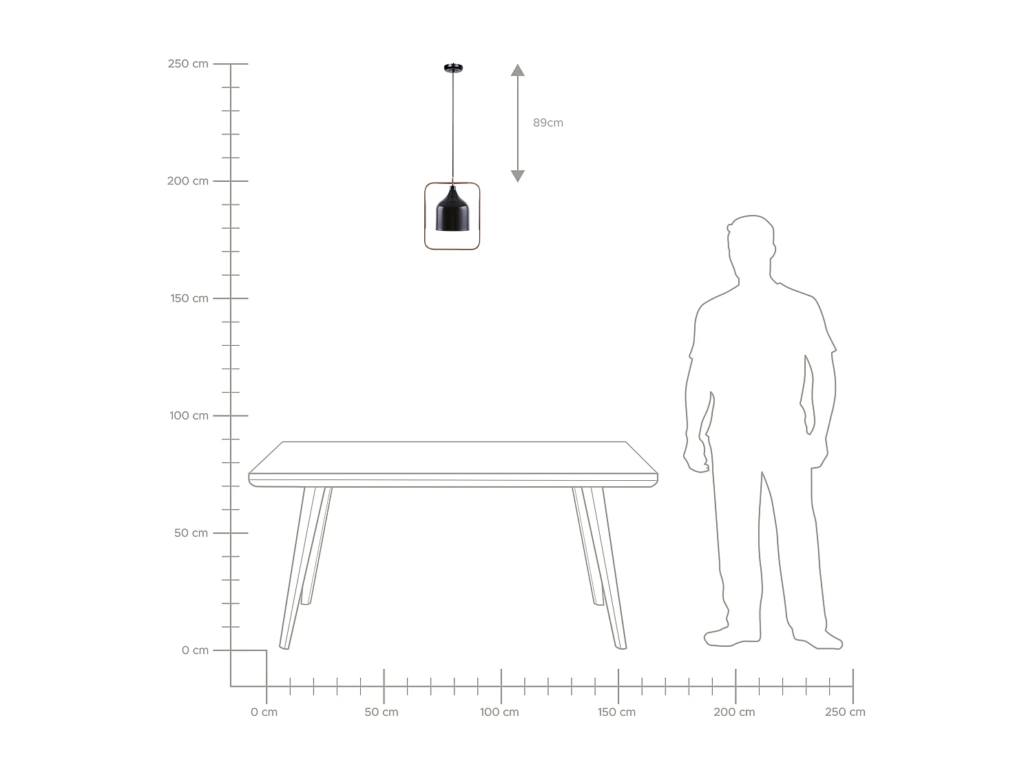 Lampa wisząca MAVONE Metal Czarny