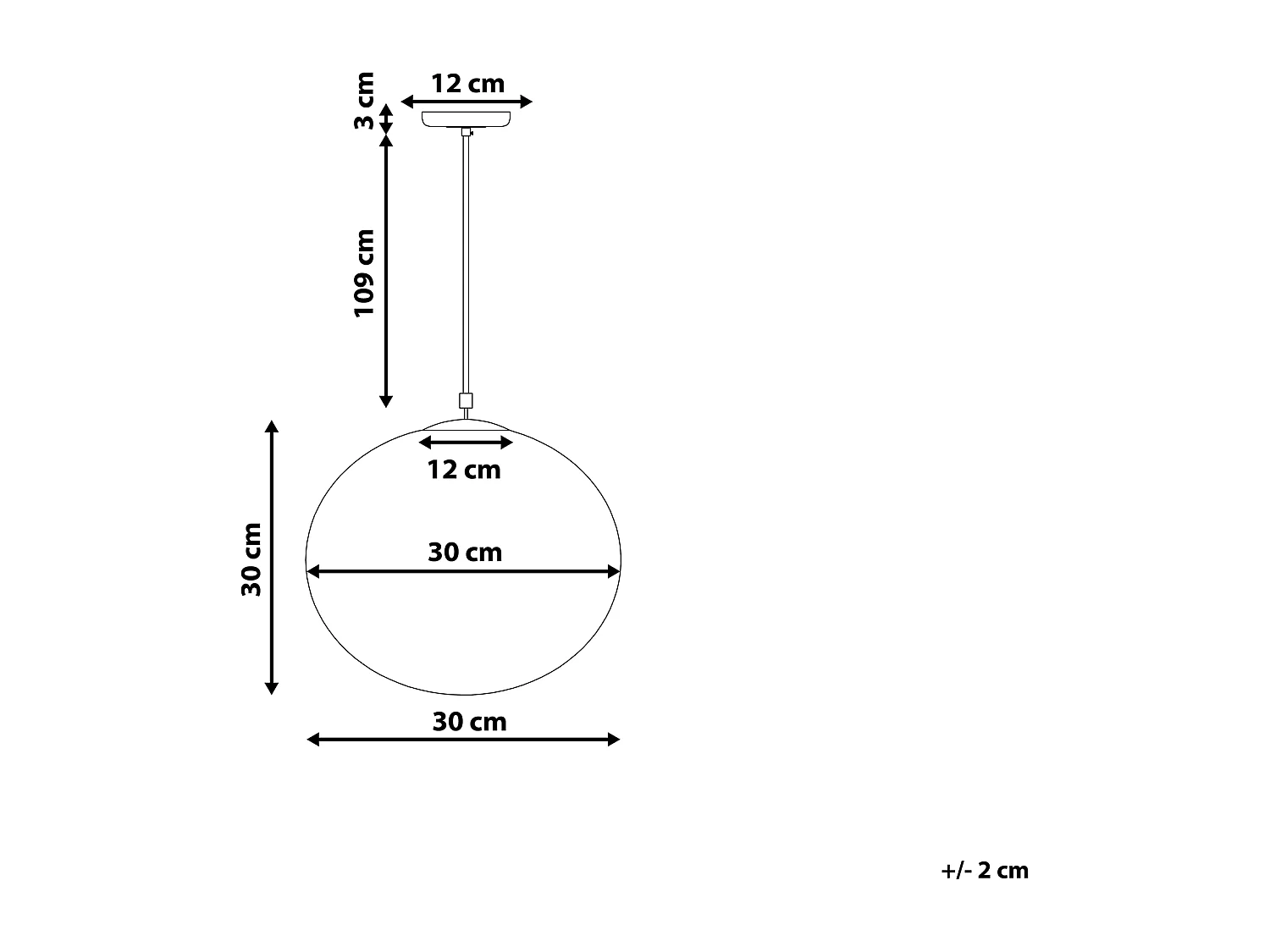 Lampe suspension BARROW Verre Blanc