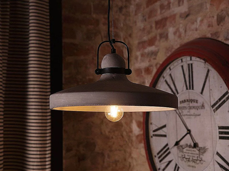 Lampe suspension NOATAK Béton Gris