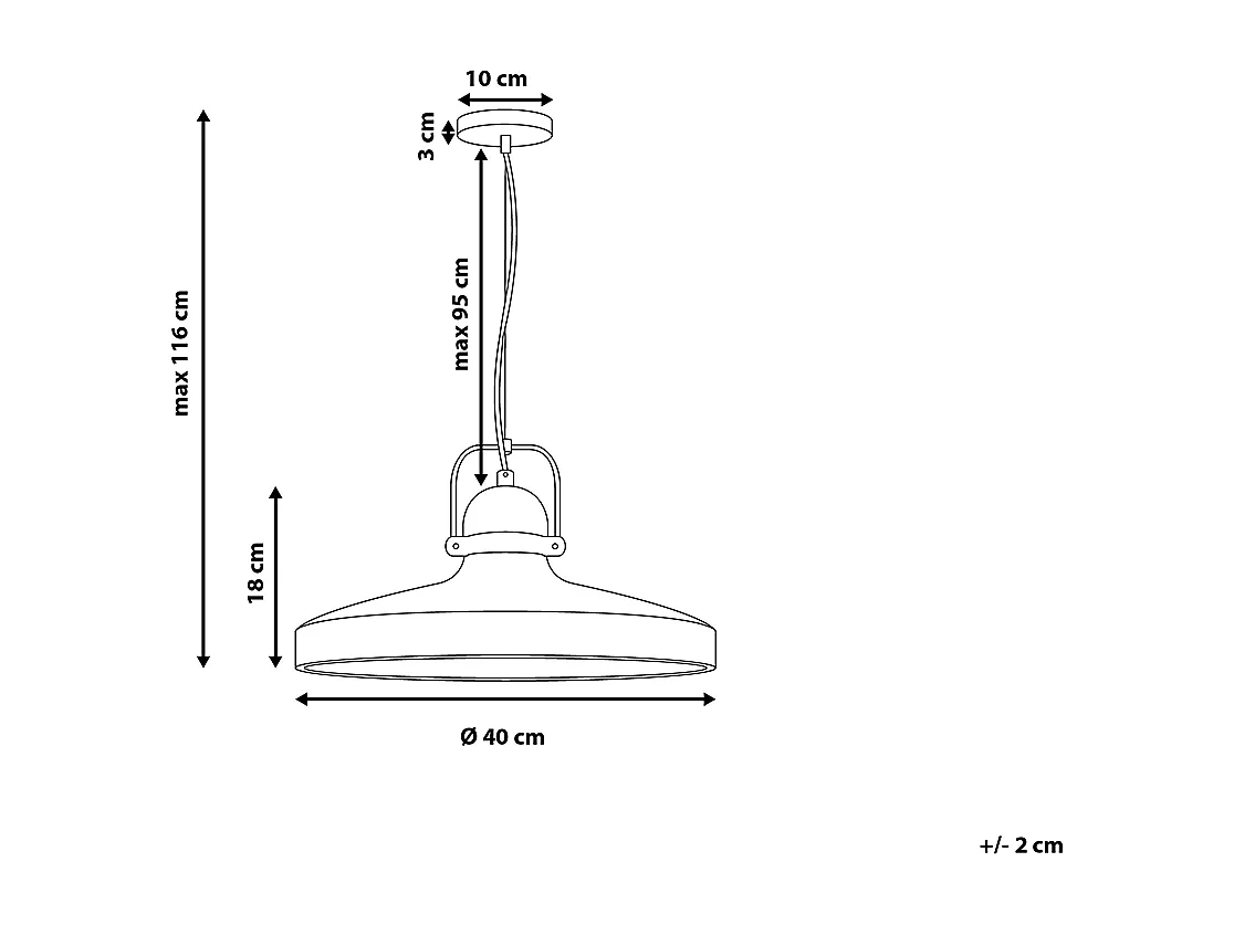 Lampe suspension NOATAK Béton Gris