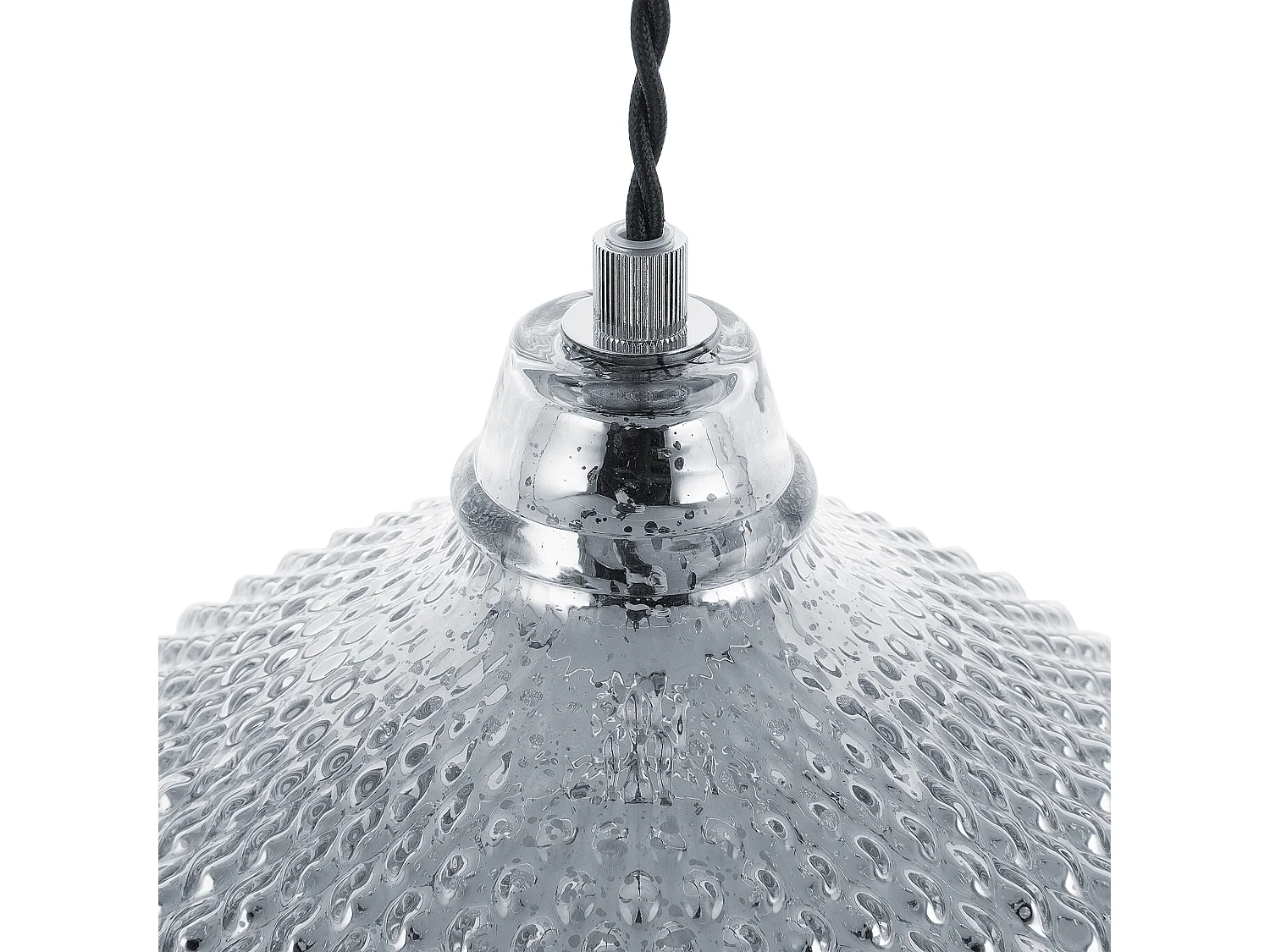 Lampe suspension argentée MADON