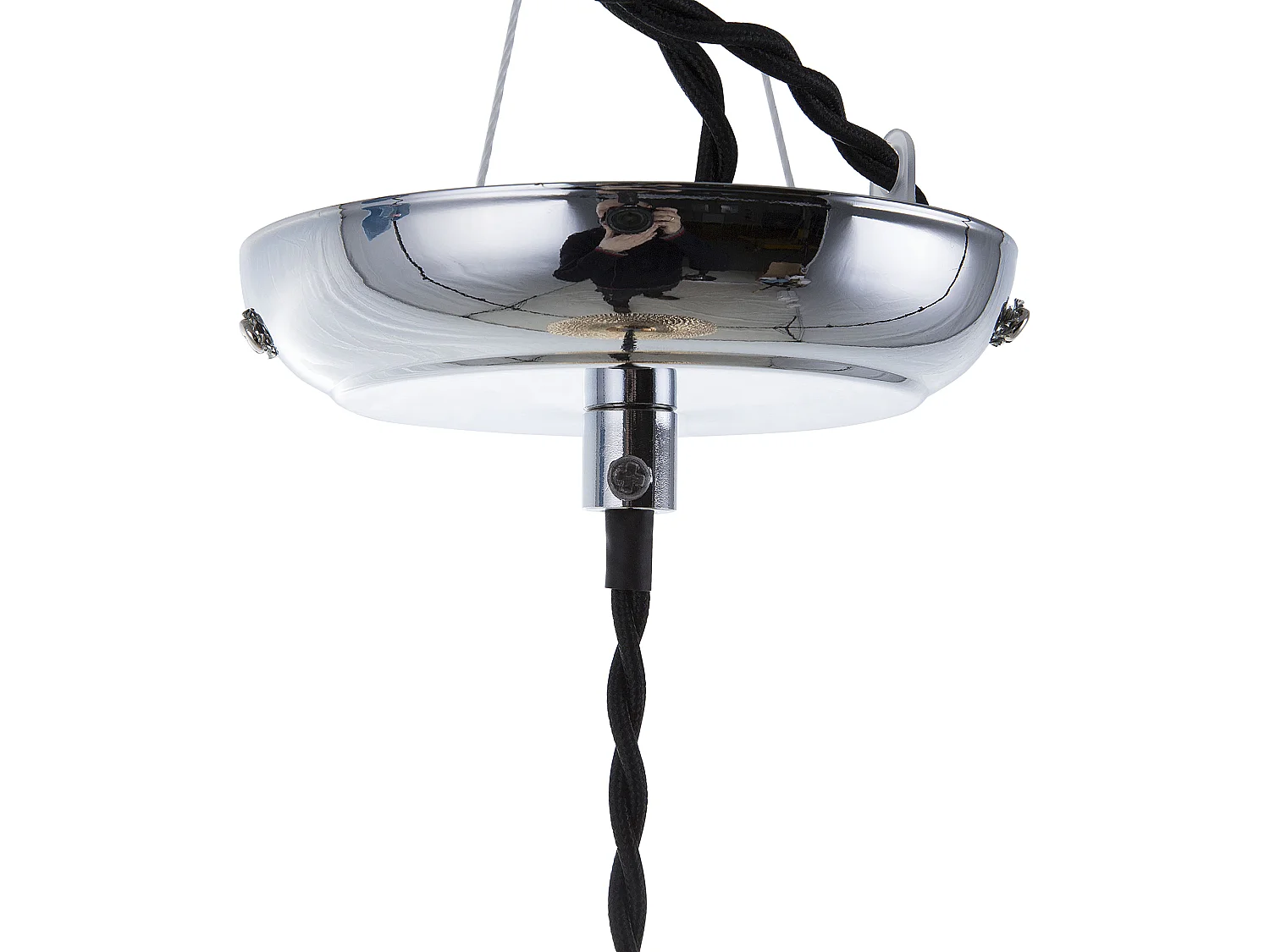Lampe suspension argentée MADON