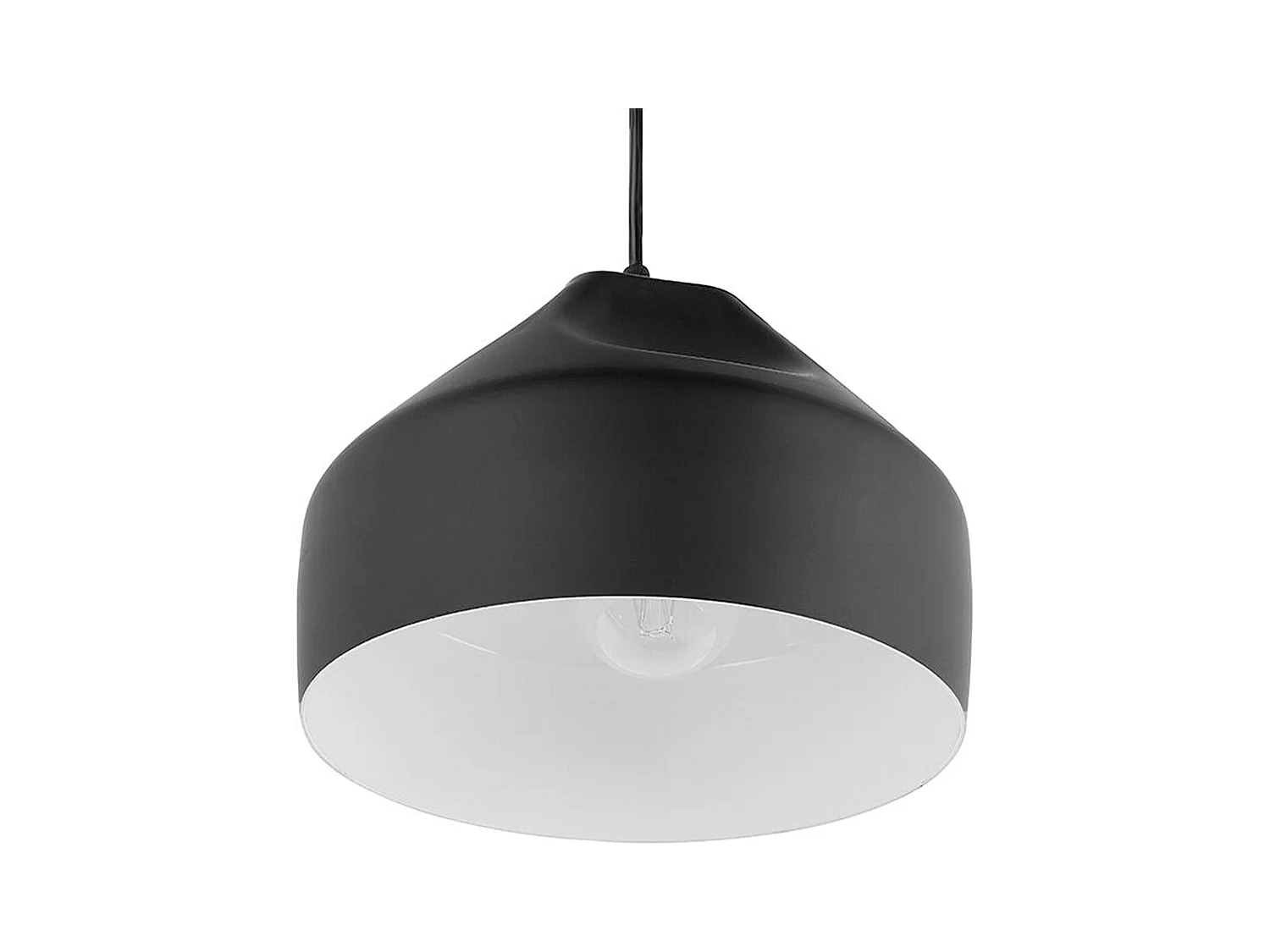 Hängeleuchte schwarz Modern Pendelleuchte aus Metall Evinos