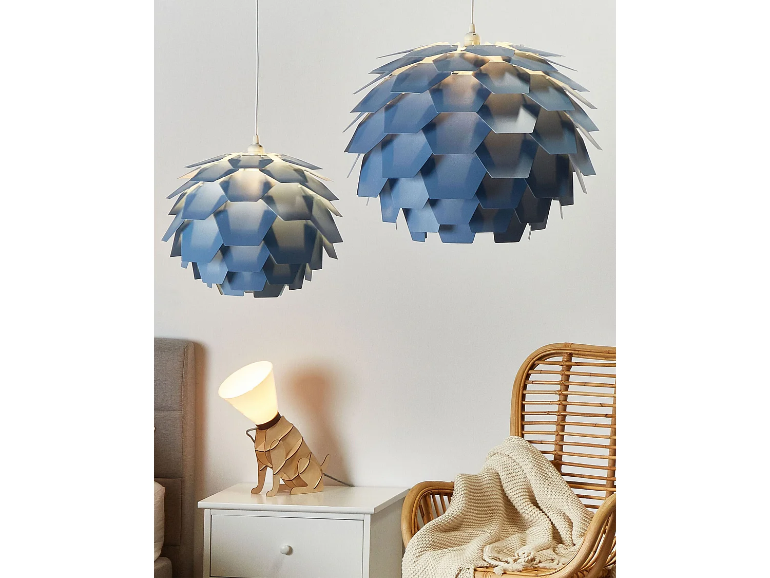 Lampadario SEGRE L Blu