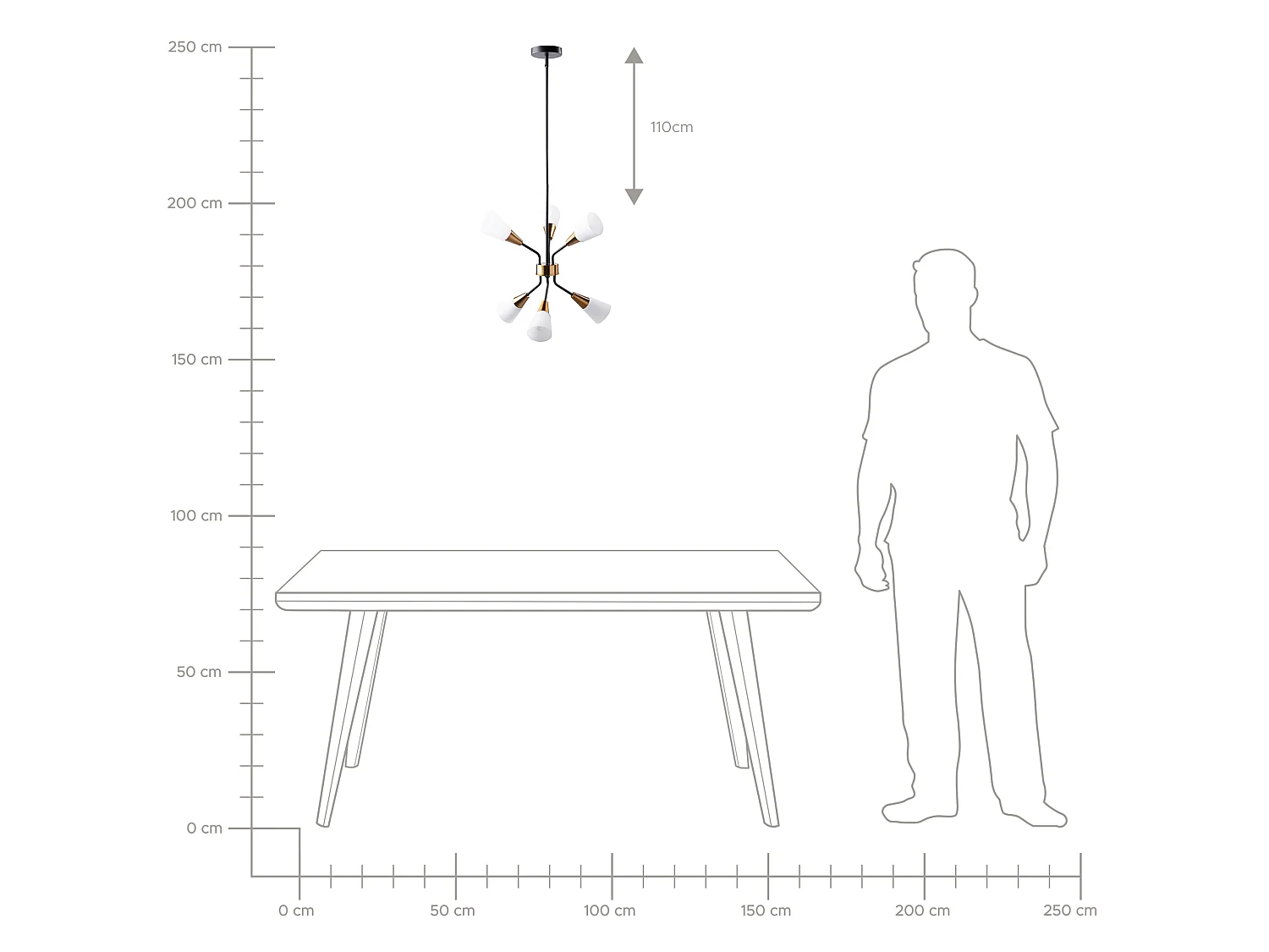 Lampe suspension AROYO Verre Blanc