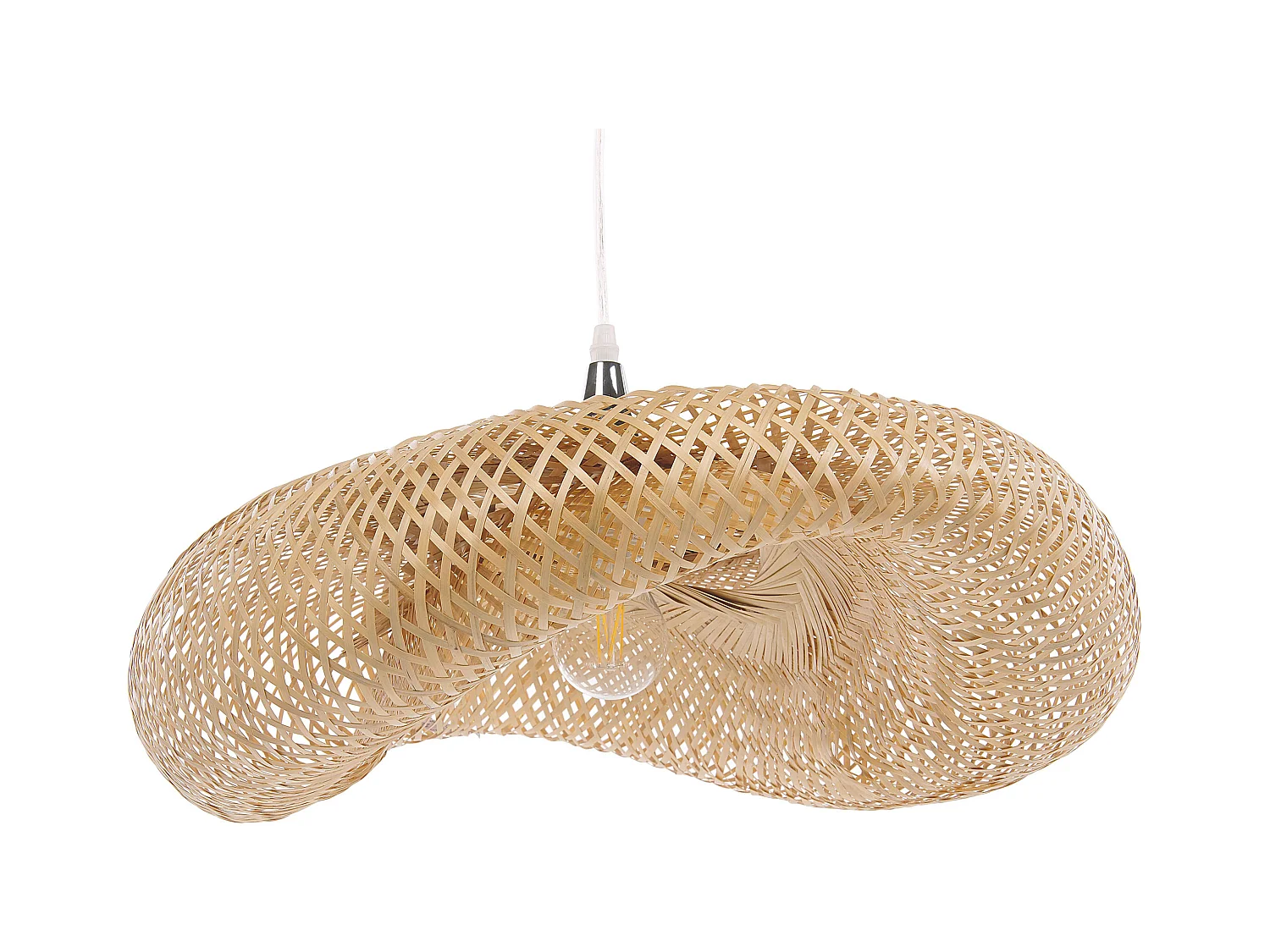 Hängelampe BOYNE Bambusholz Hellbraun