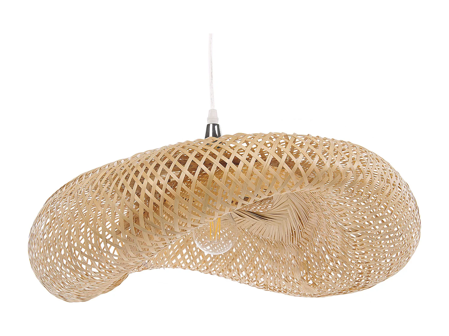 Lampadario BOYNE Legno di bambù Marrone chiaro