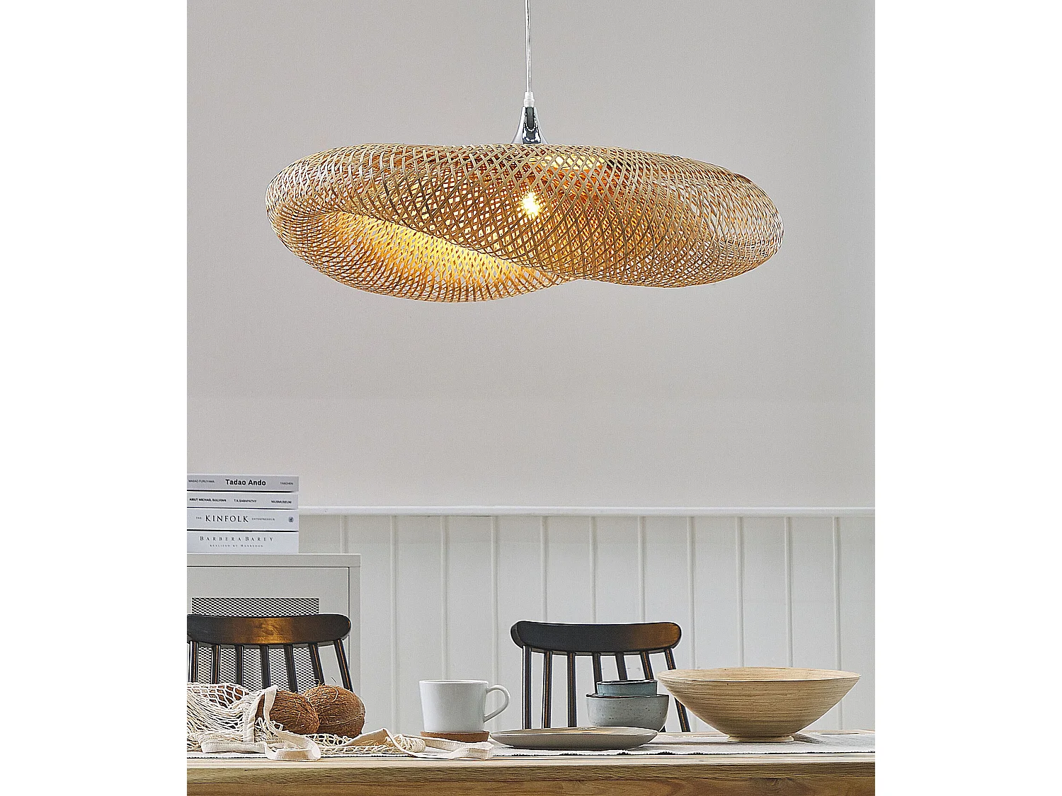 Pendant Lamp BOYNE Bamboo Light Brown