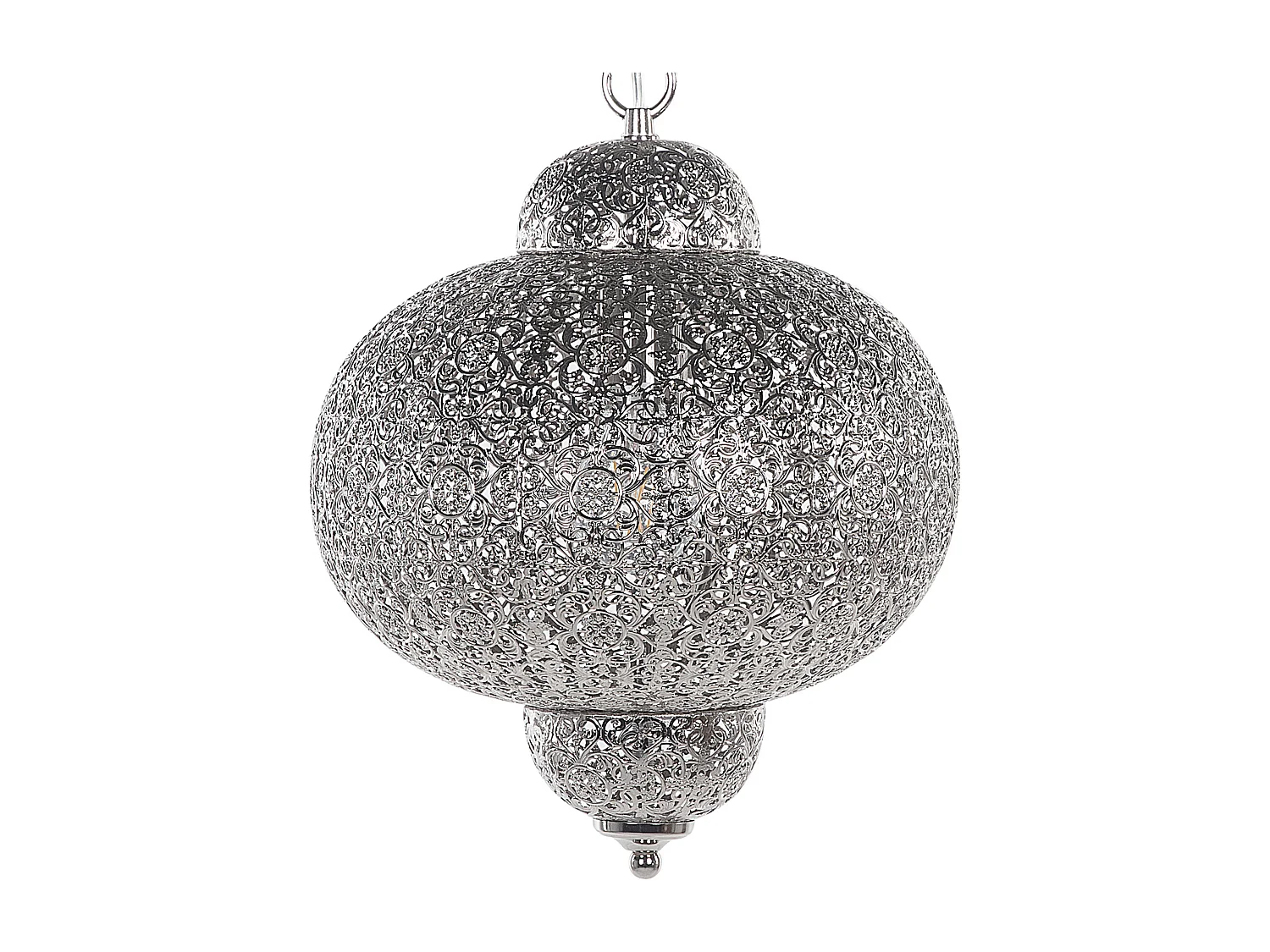 Lampe suspension TYNE Métal Argenté