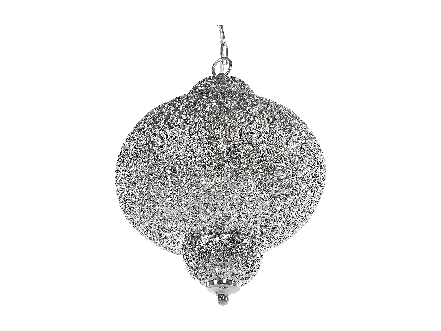 Lampe suspension TYNE Métal Argenté