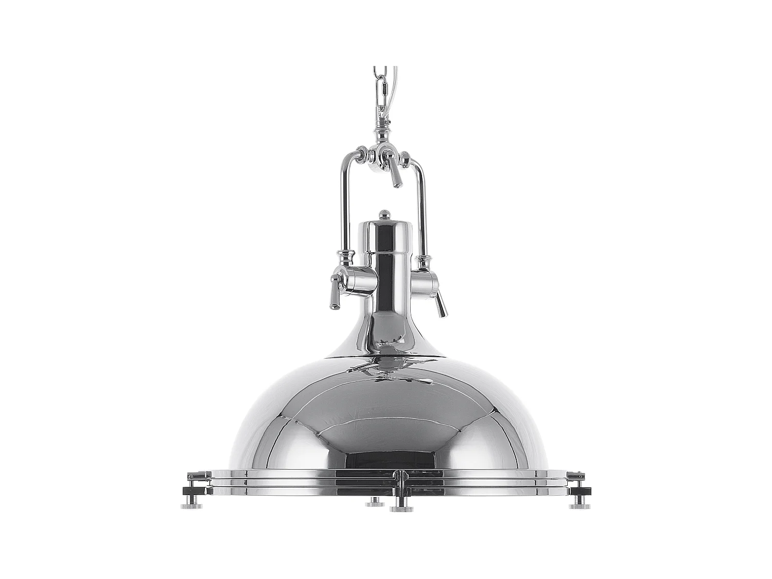 Lampe suspension EBRON Métal Argenté