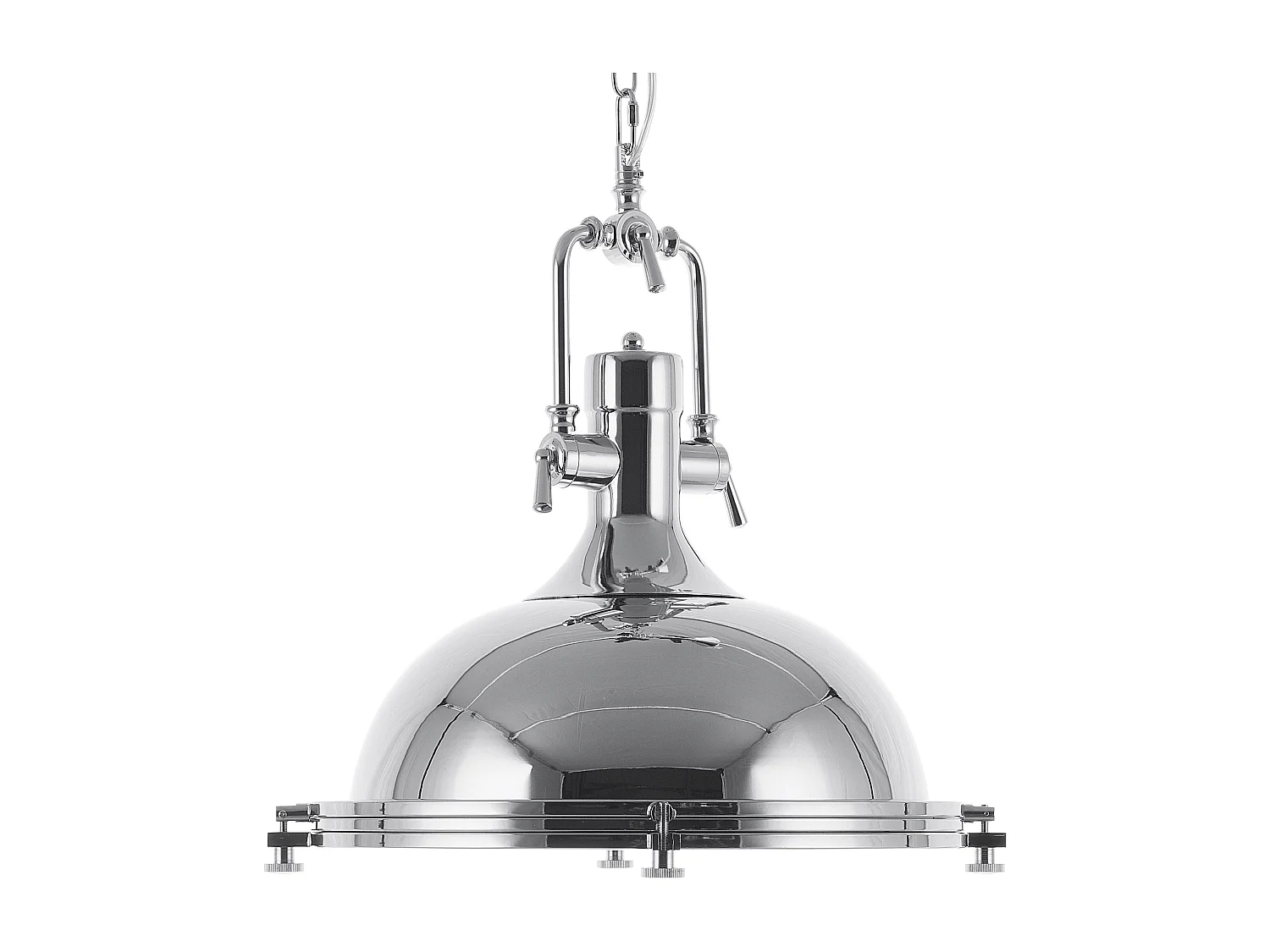 Lampe suspension EBRON Métal Argenté