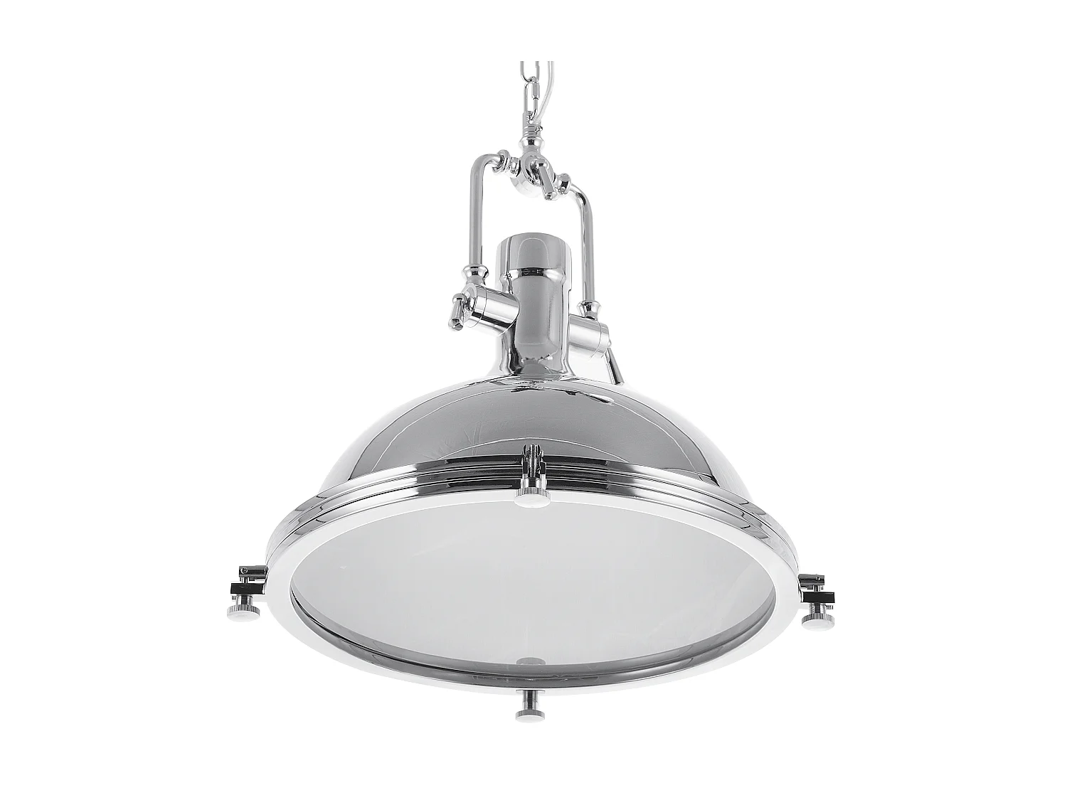 Lampe suspension EBRON Métal Argenté