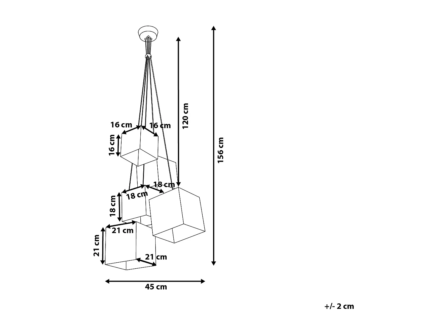 Lampe suspension MESTA Blanc