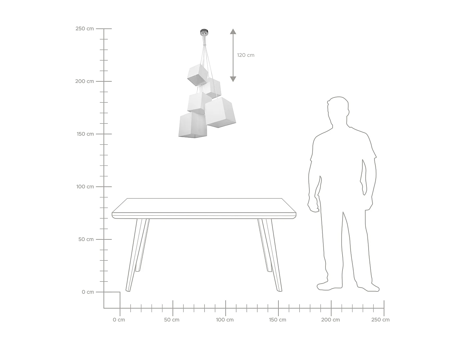 Lampe suspension MESTA Blanc