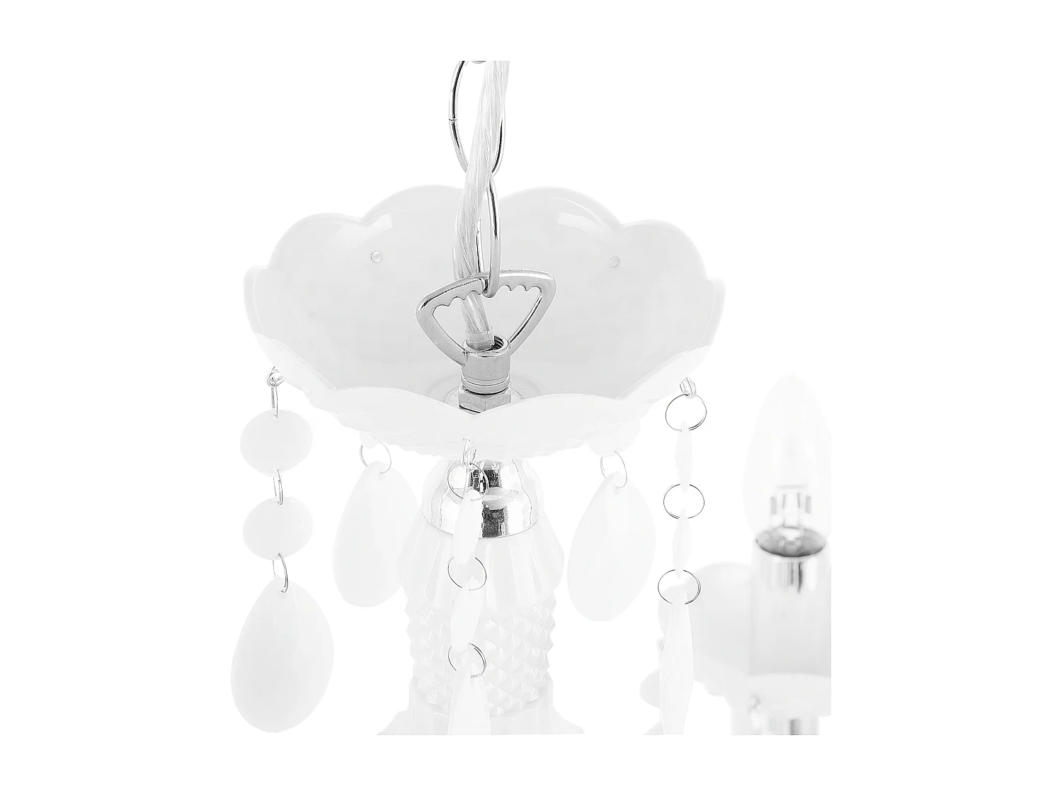 Grand lustre blanc KALANG L