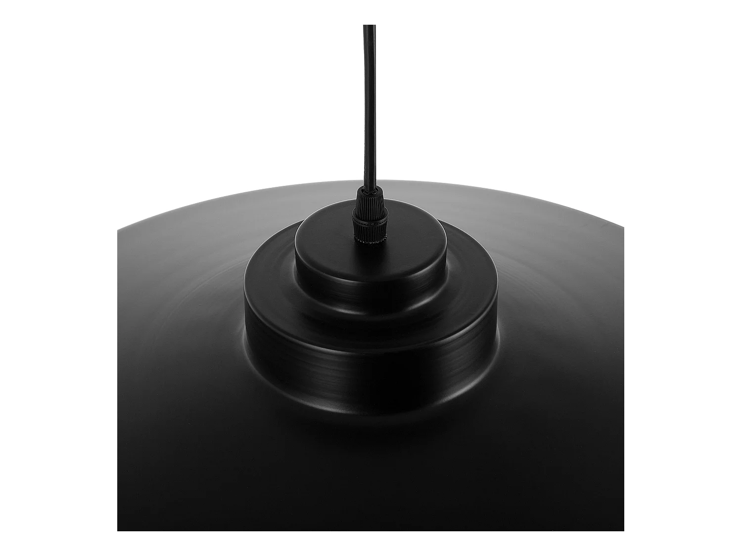 Industrielle Hängelampe doppelter Lampenschirm schwarz Cardener