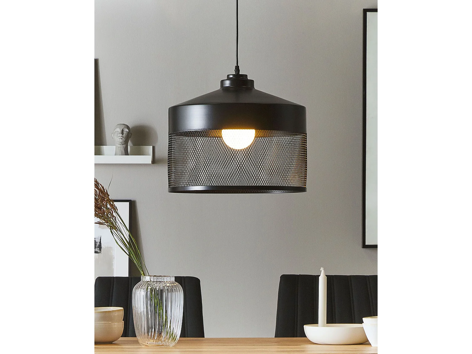 Lampe suspension CARDENER Métal Noir