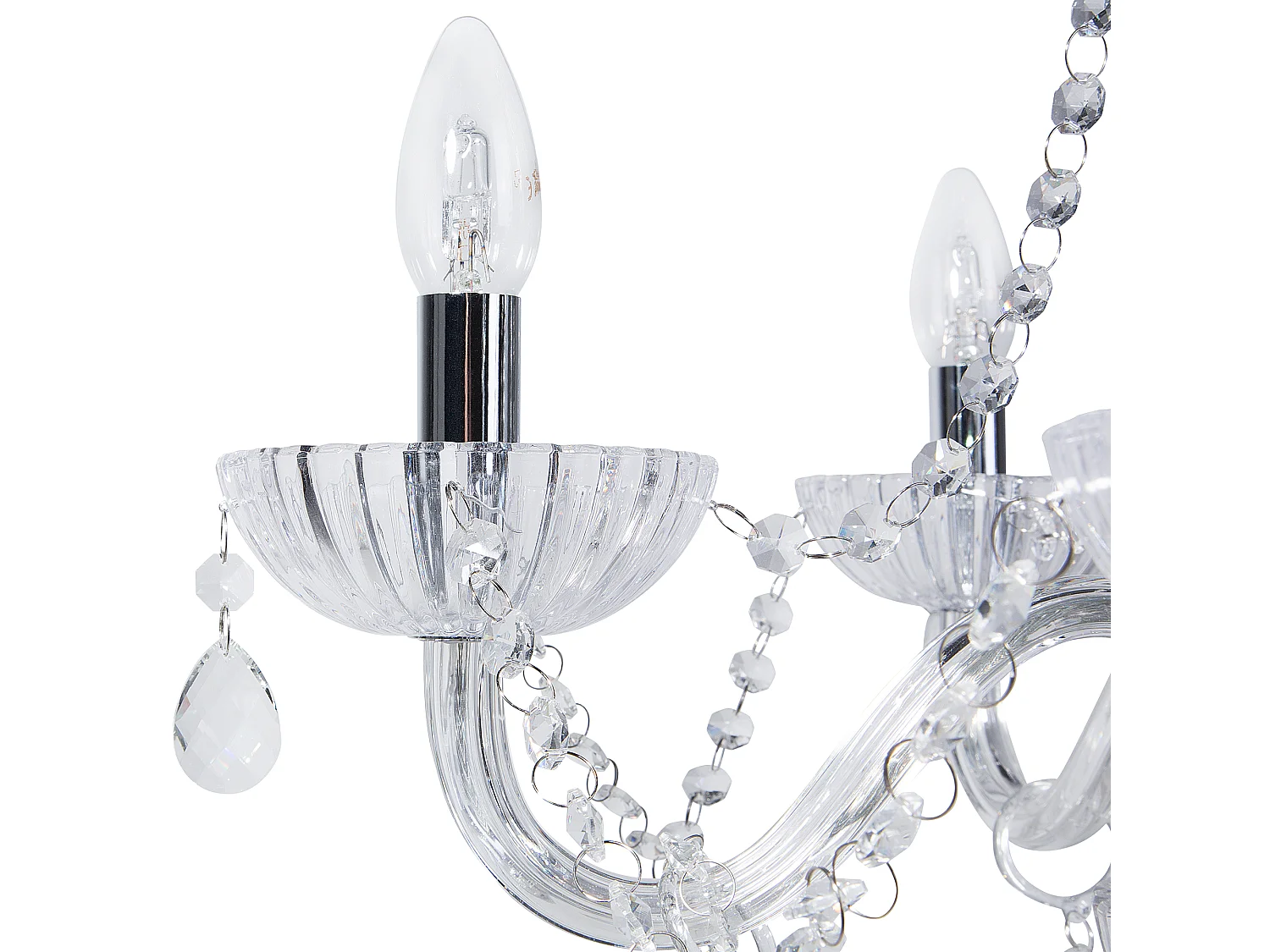 Lustre LOCONE Cristal Argenté