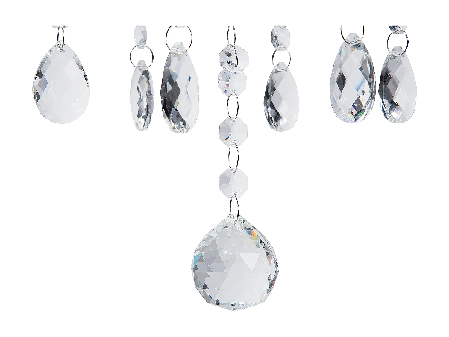 Lustre LOCONE Cristal Argenté