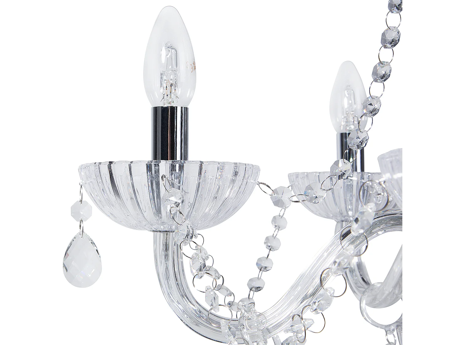 Lustre LOCONE Cristal Argenté