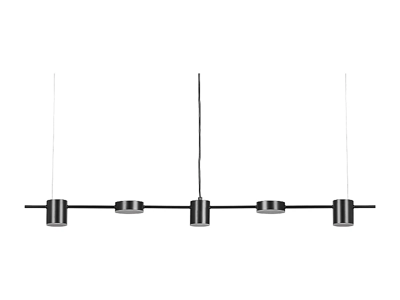 Hängelampe LED Metall Schwarz 5-flammig 120 cm Sestra