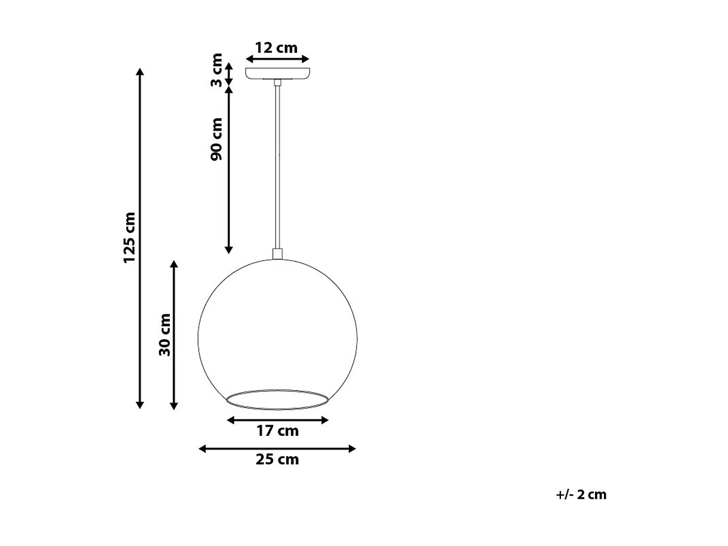 Lampe suspension argenté ASARO