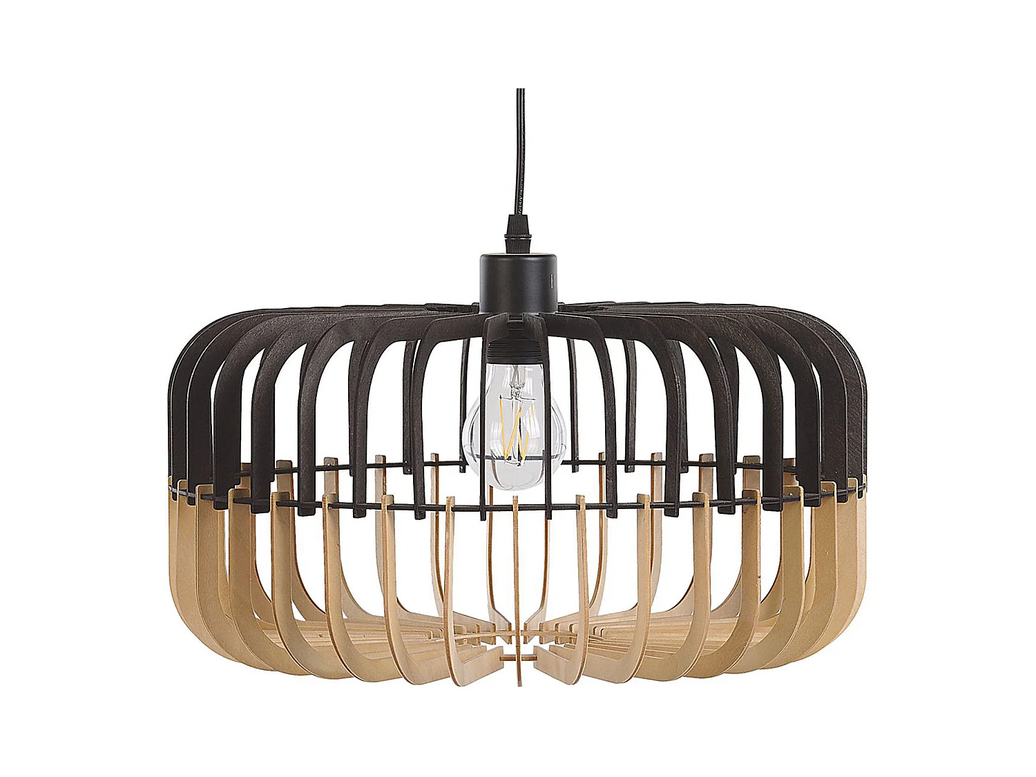 Lampe suspension SOUS Marron/noir