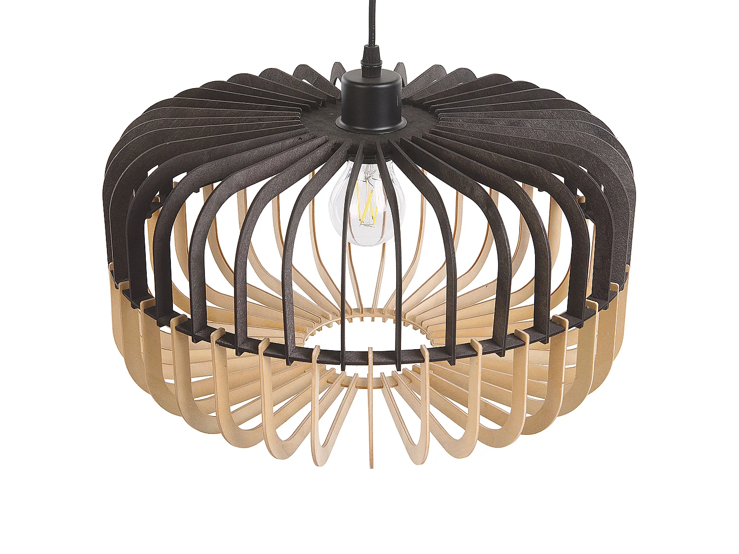 Lampe suspension SOUS Marron/noir