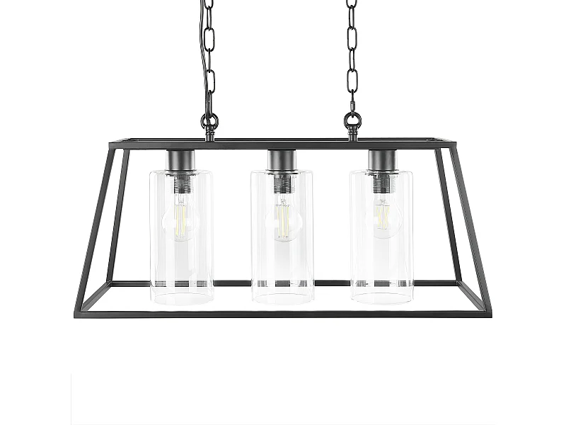 Hängelampe MUGER Metall Schwarz