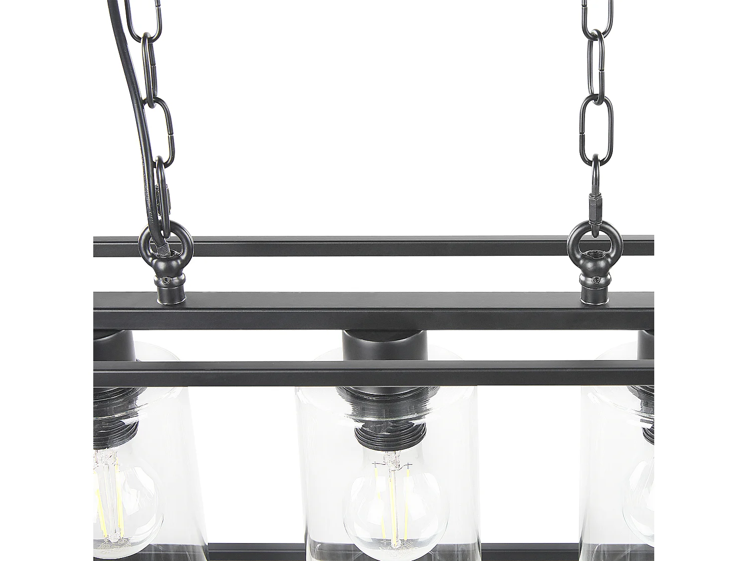 Lampe suspension MUGER Métal Noir