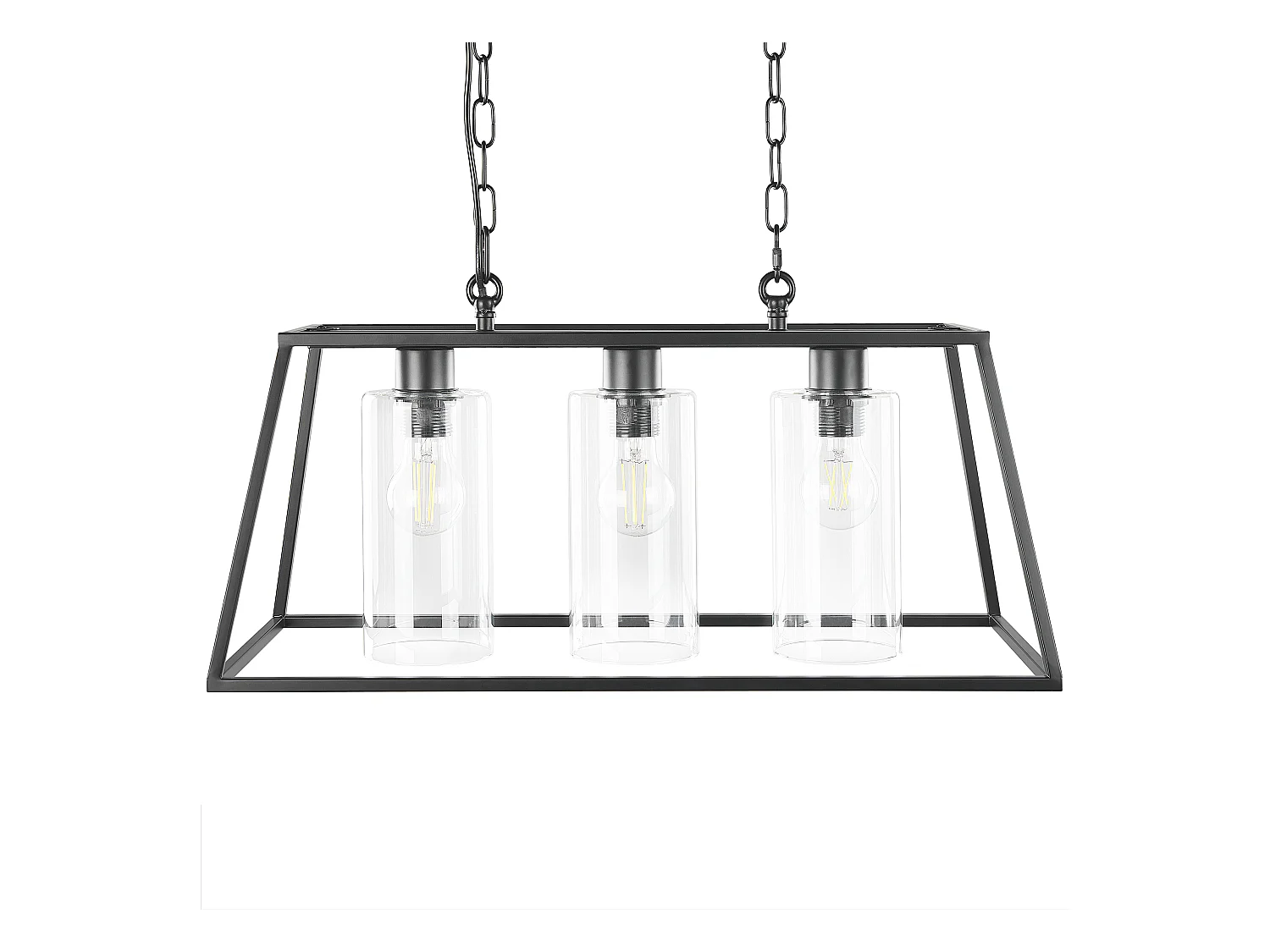 Lampe suspension MUGER Métal Noir
