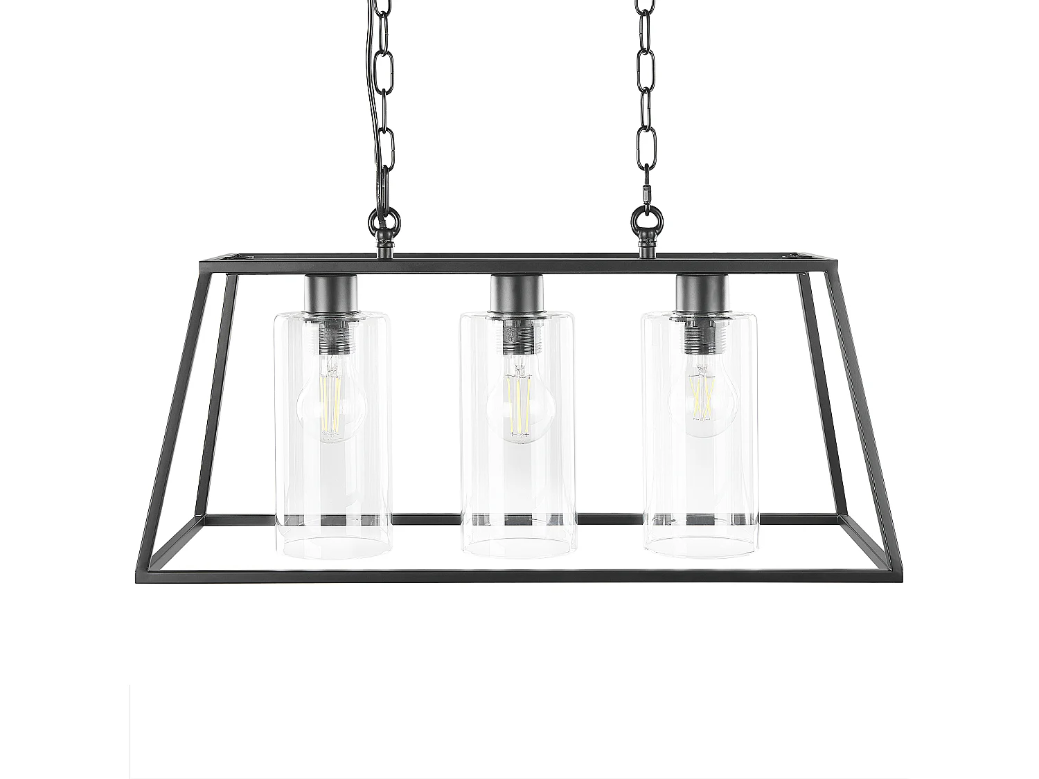 Lampe suspension MUGER Métal Noir