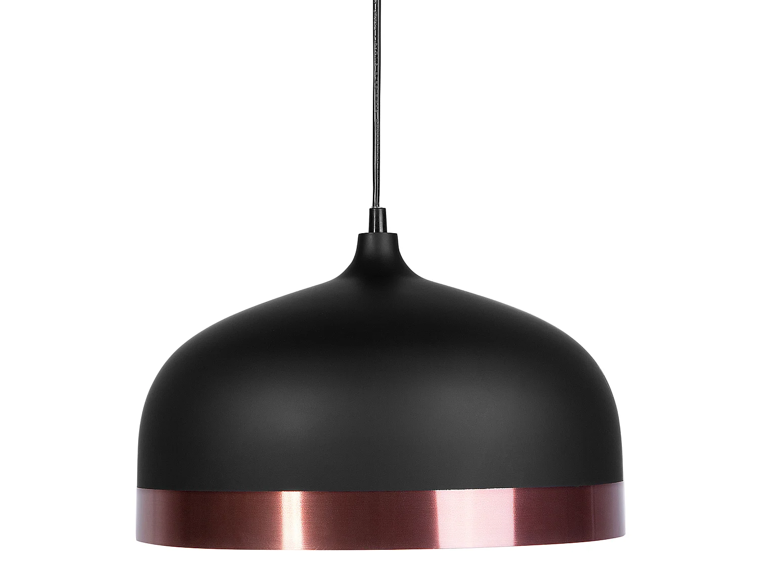 Industrielle Pendelleuchte Metall schwarz/kupfer Parina