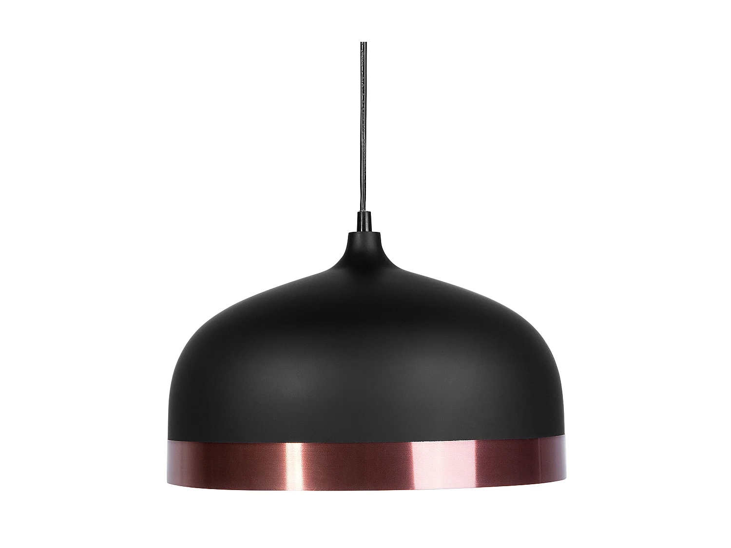 Industrielle Pendelleuchte Metall schwarz/kupfer Parina