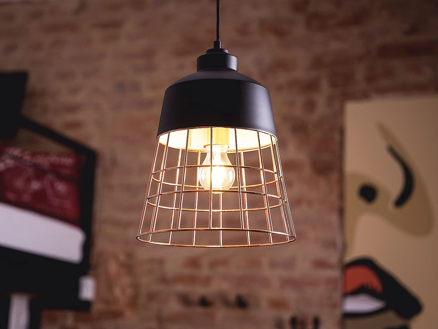 Lampa wisząca MONTE Metal Czarny